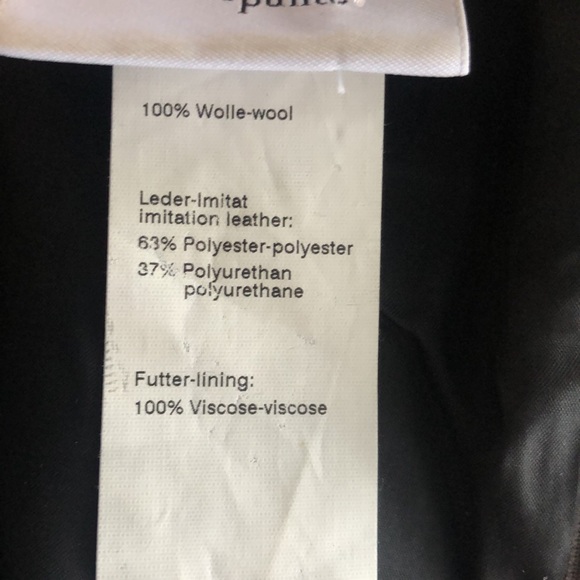 AKRIS PUNTO Gray Wool Dress with pockets & faux leather trim - Picture 10 of 10